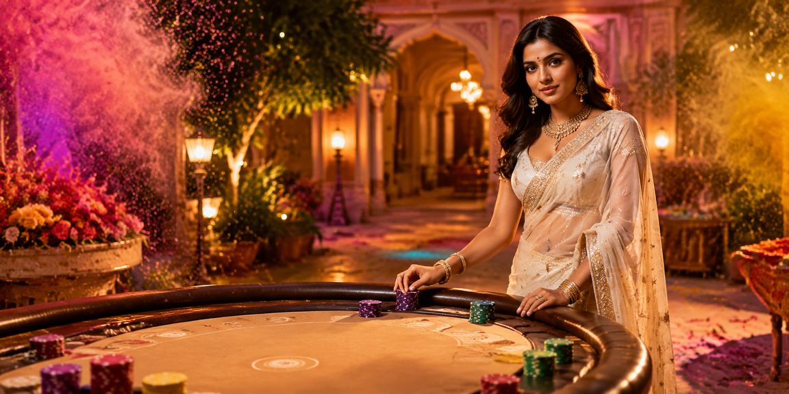 Indian lady playing Andar Bahar